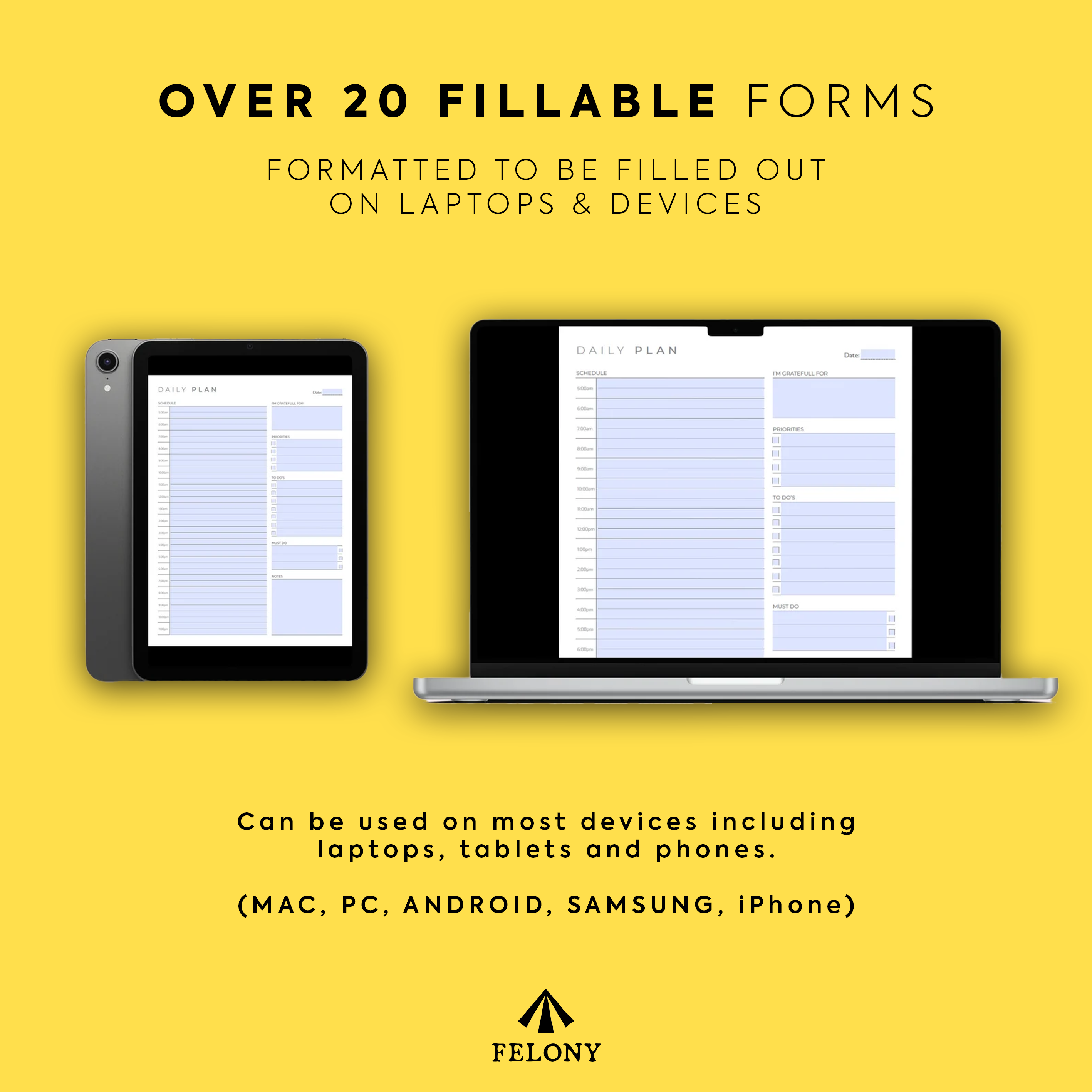 Fitness Planner | Over 30 Printable and Fillable Forms